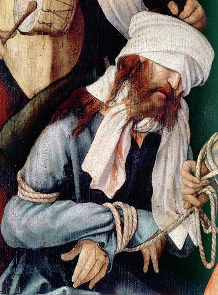 Detail of Detail of the Mocking of Christ by Matthias (c.1480-1528) Grunewald