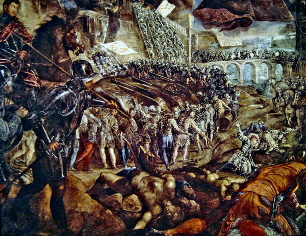 Detail of The Capture of Parma, c.1570 by Jacopo Robusti Tintoretto