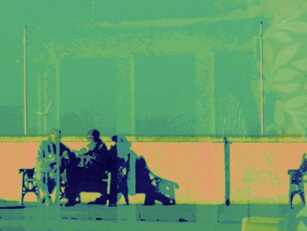 Detail of HARTLEPOOL COUPLE, 2014 by Peter McClure