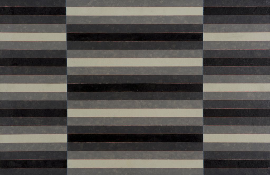 Detail of Striped Triptych No.4, 2003 by Peter McClure