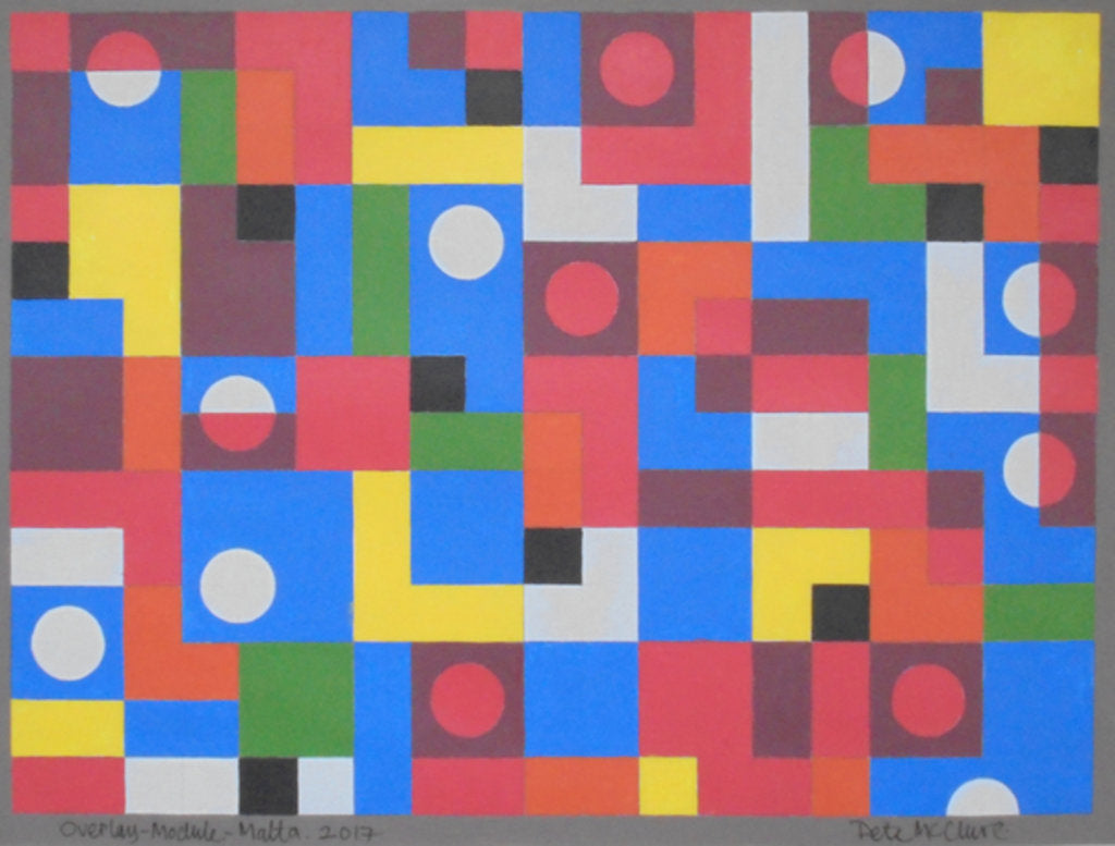 Detail of OVERLAY-MODULE-MALTA, 2017 by Peter McClure