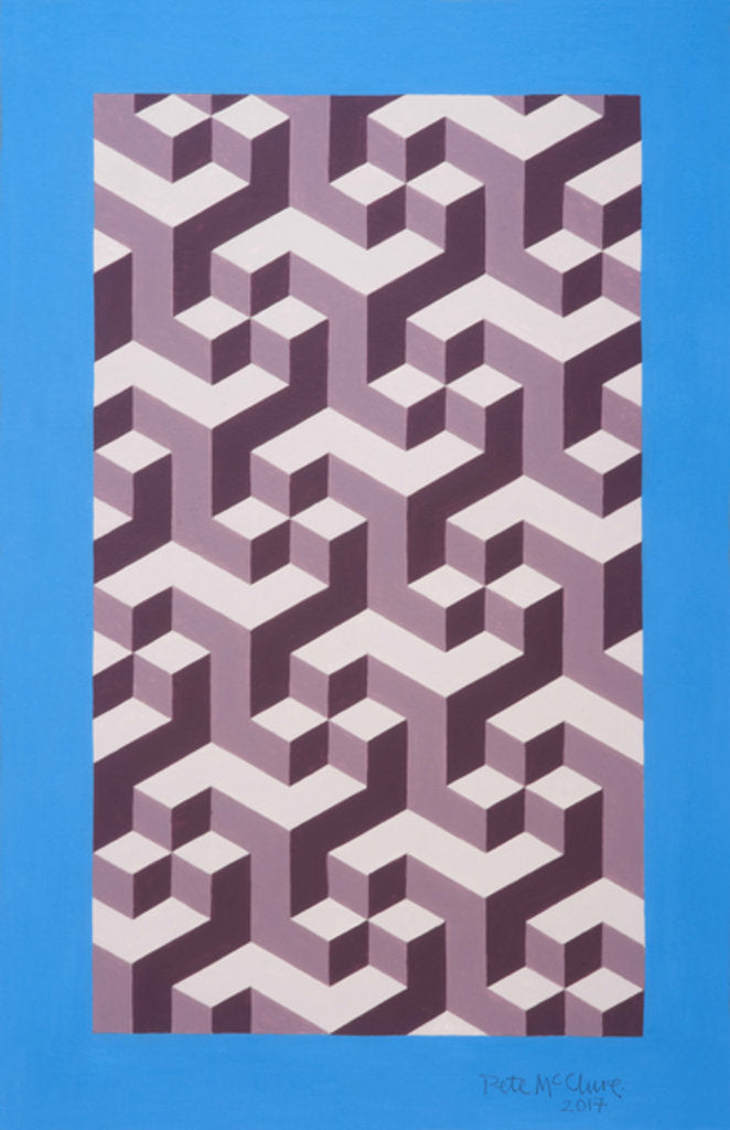 Detail of ISOMETRIC COMPOSITION, 2017 by Peter McClure