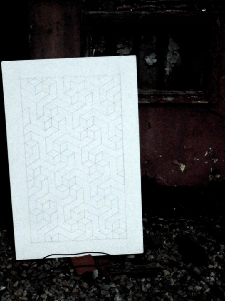 Detail of WHITE ON BLACK JUXTAPOSITION... CAMPBELTOWN, 2017 by Peter McClure