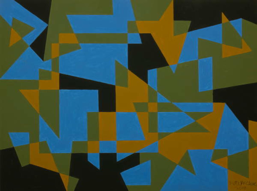 Detail of STRAIGHT LINE REBOUND. 2017 by Peter McClure