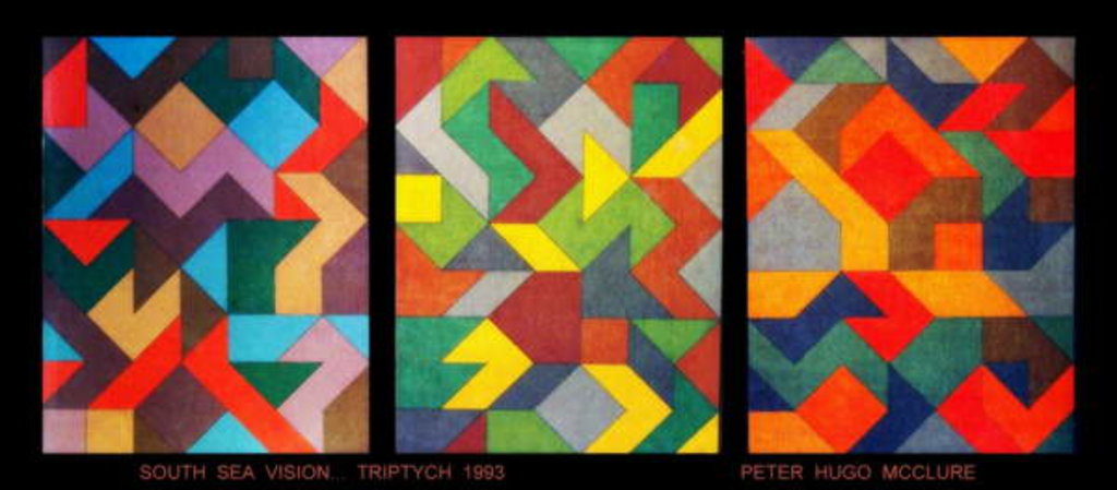 Detail of SOUTH SEA VISION. TRIPTYCH, 1994 by Peter McClure