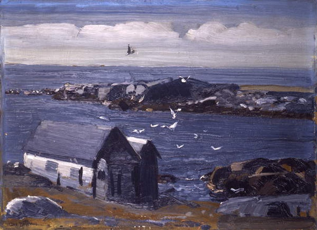 Detail of The Gulls, Monhegan, c.1913 by George Wesley Bellows