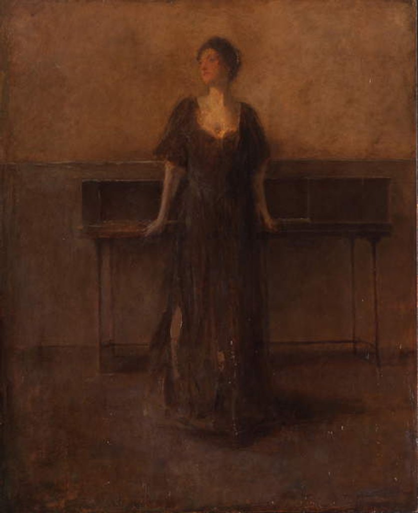 Detail of Reverie, before 1928 by Thomas Wilmer Dewing