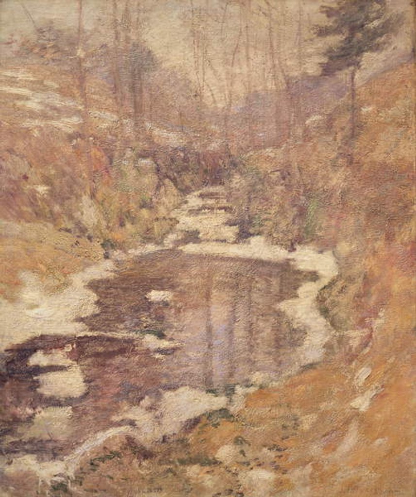 Detail of Hemlock Pool, c.1900 by John Henry Twachtman