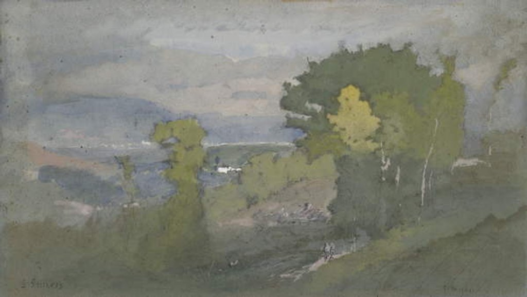 Detail of June, c.1873 by George Snr. Inness