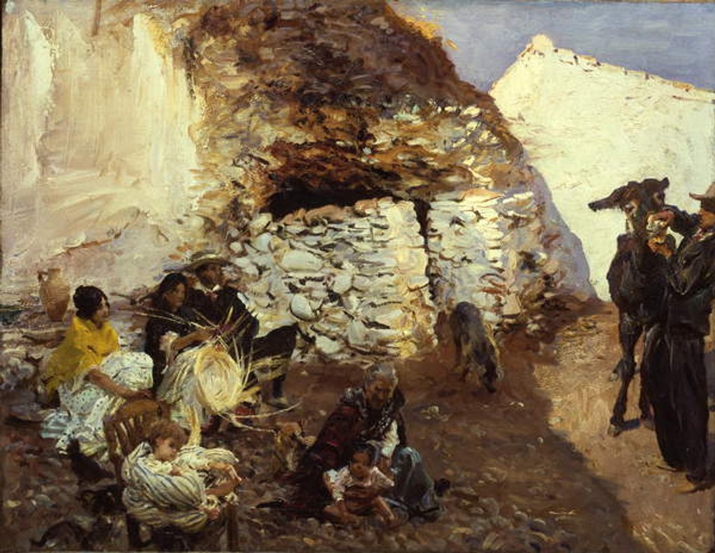 Detail of Gypsy Encampment, Granada, Spain, c.1912-13 by John Singer Sargent
