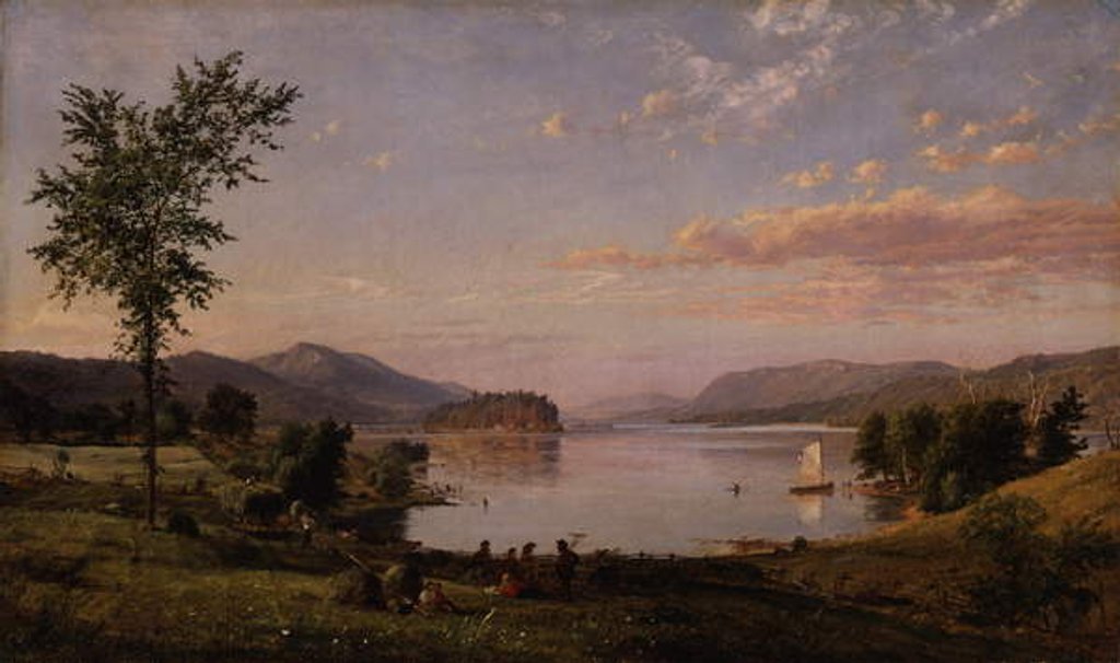 Detail of Greenwood Lake, New Jersey, 1866 by Jasper Francis Cropsey