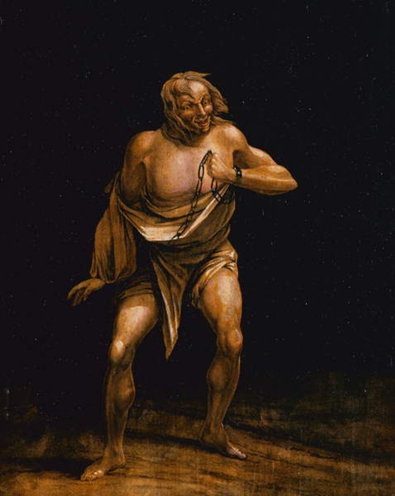 Detail of Tragic Figure in Chains, 1800 by Washington Allston