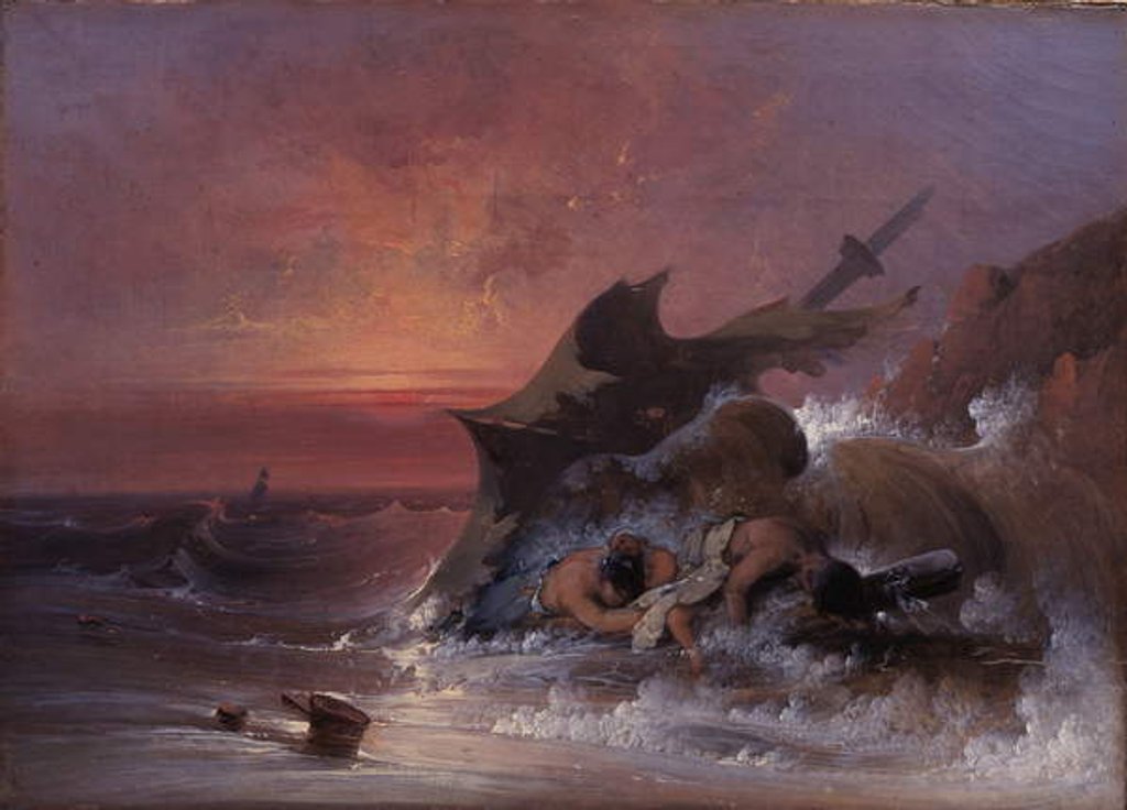 Detail of After the Storm, 1800s by Joshua Shaw