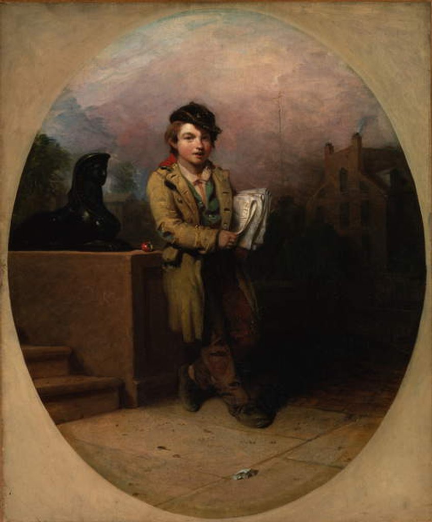 Detail of News Boy, 1841 by Henry Inman