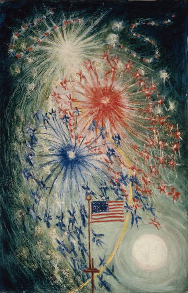 Detail of Fourth of July Number 1, 1927 by Florine Stettheimer