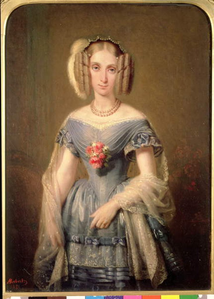 Detail of Louise-Marie d'Orleans by Alexandre Robert