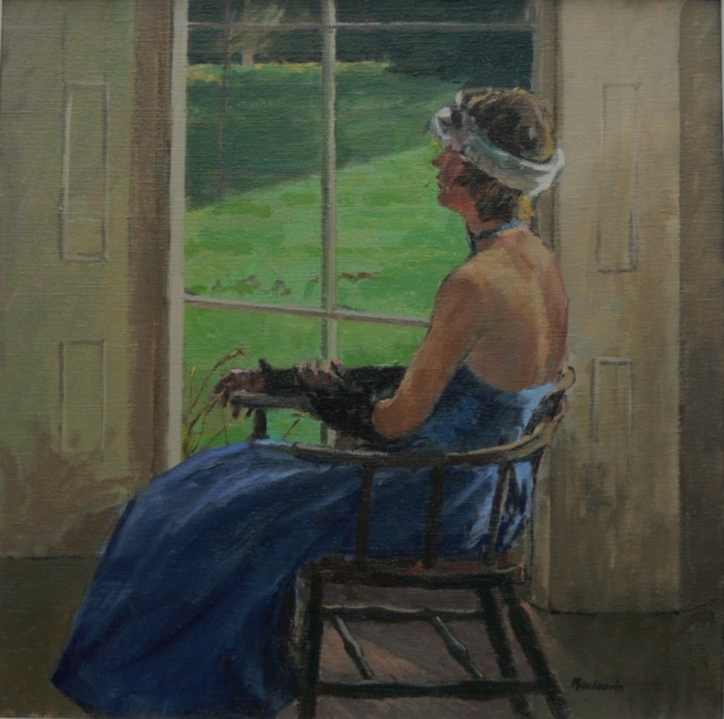 Detail of The Blue Dress, 2009 by Pat Maclaurin