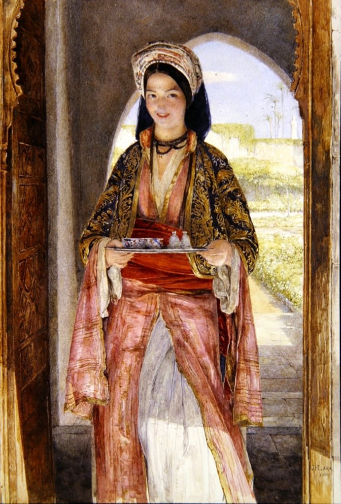 Detail of An Eastern Girl Carrying a Tray, 1859 by John Frederick Lewis