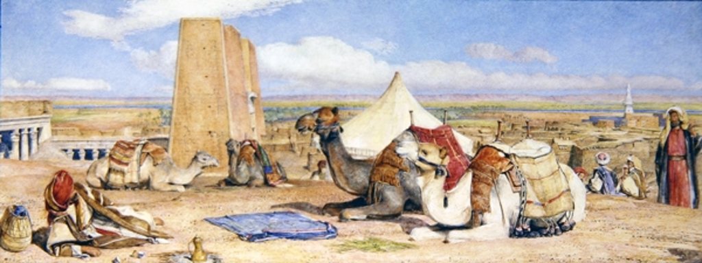 Detail of The Caravan - An Arab Encampment at Edfou, c.1861 by John Frederick Lewis