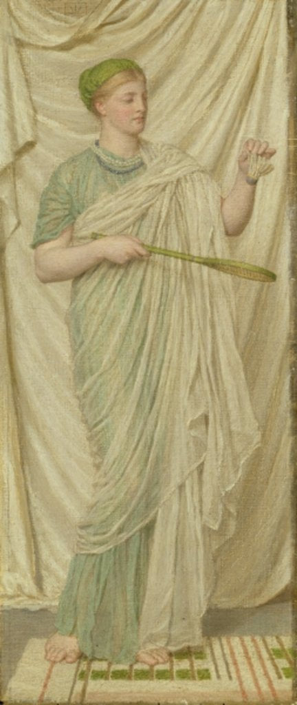 Detail of Shuttlecock and Battledore, 1872 by Albert Joseph Moore