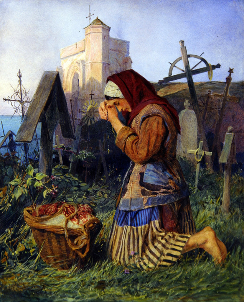 Detail of Knelt in Prayer by John Absolon