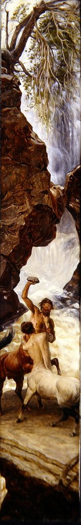 Detail of Battle of Centaurs, 1891 by James Archer