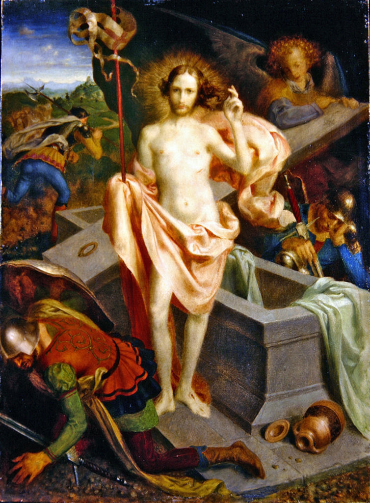Detail of The Resurrection by Theodor Baierl