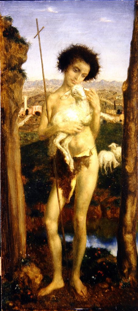 Detail of St. John the Baptist by Theodor Baierl
