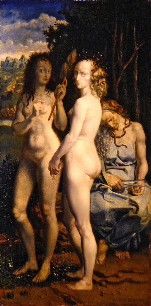 Detail of Die Parzen by Theodor Baierl