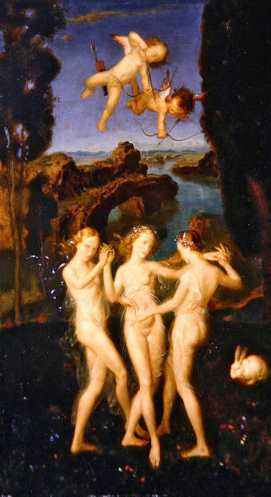 Detail of The Three Graces by Theodor Baierl