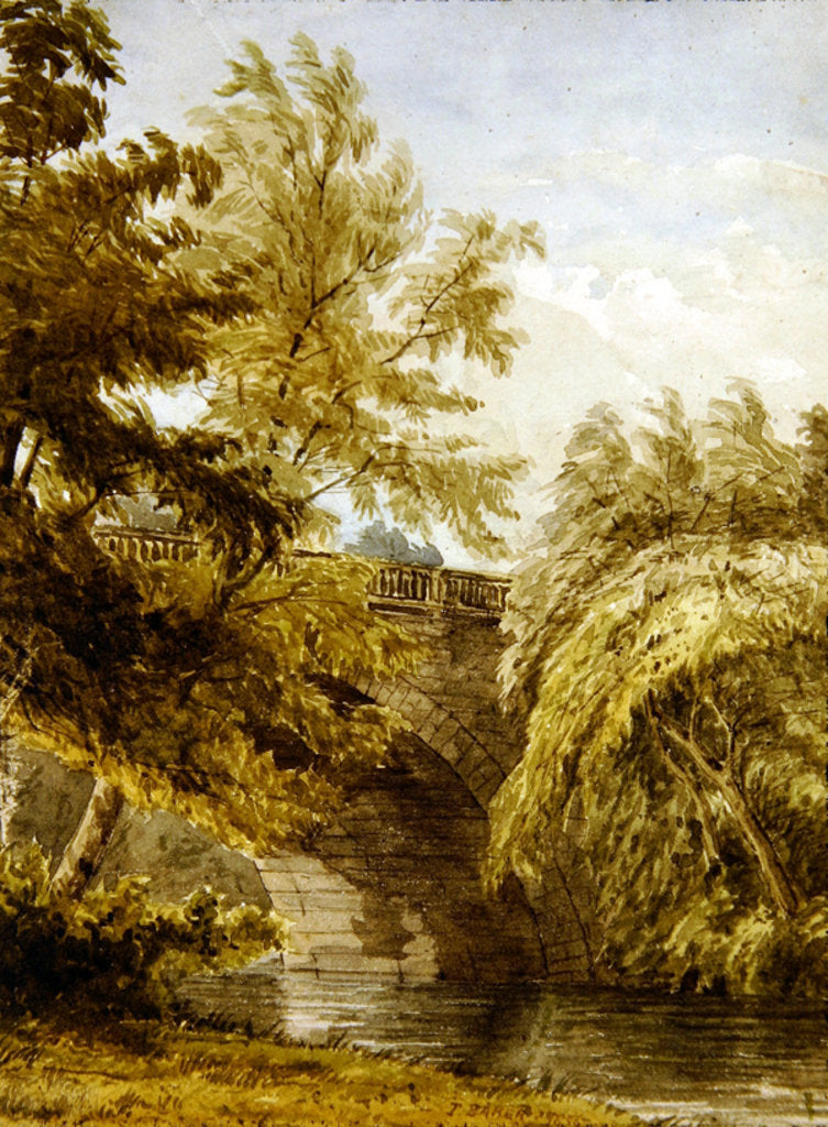 Detail of Landscape by Thomas Baker