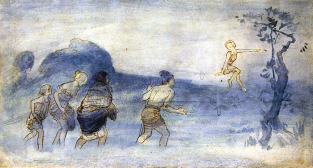 Detail of Will-o-the-Whisp by Robert Anning Bell