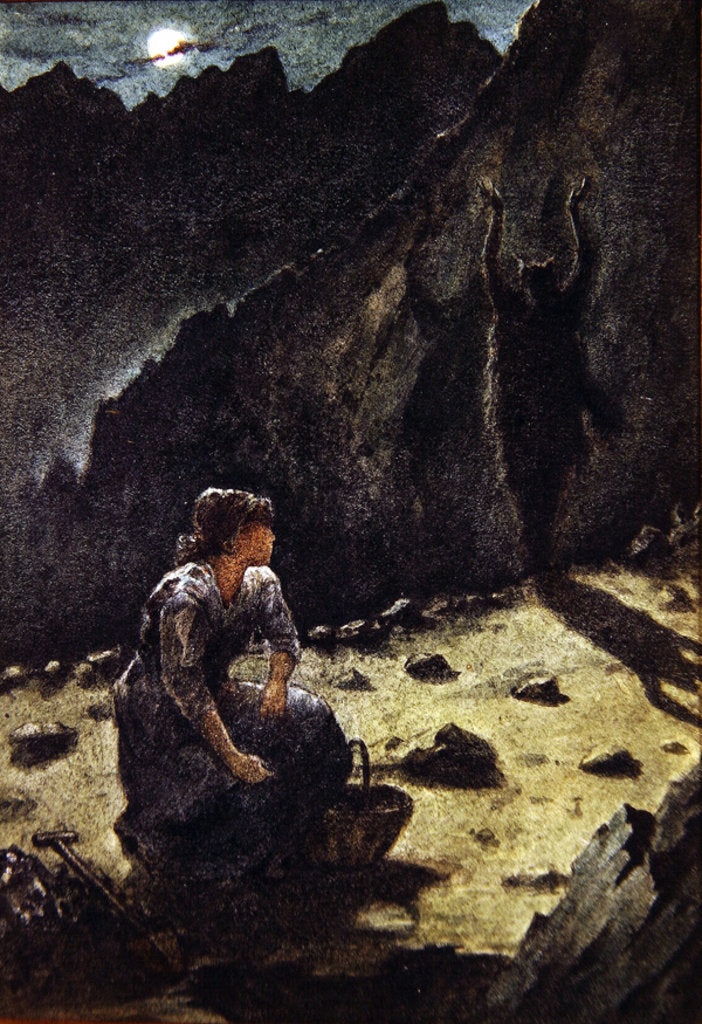 Detail of Spirit of the Mountain by Philip Burne-Jones