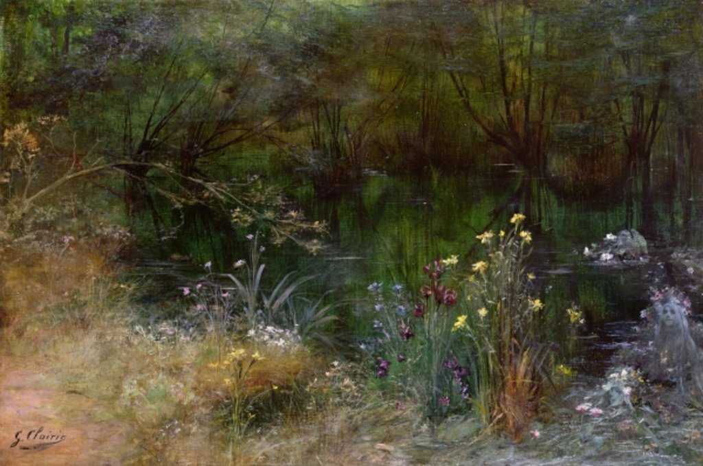 Detail of A lake with Naiads by Georges Clairin