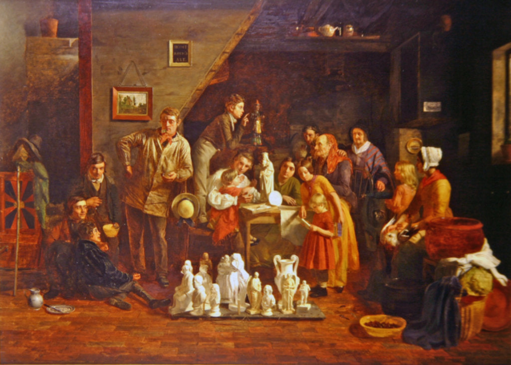 Detail of Italian Image - Boys at a Roadside Alehouse, 1849 by James Collinson