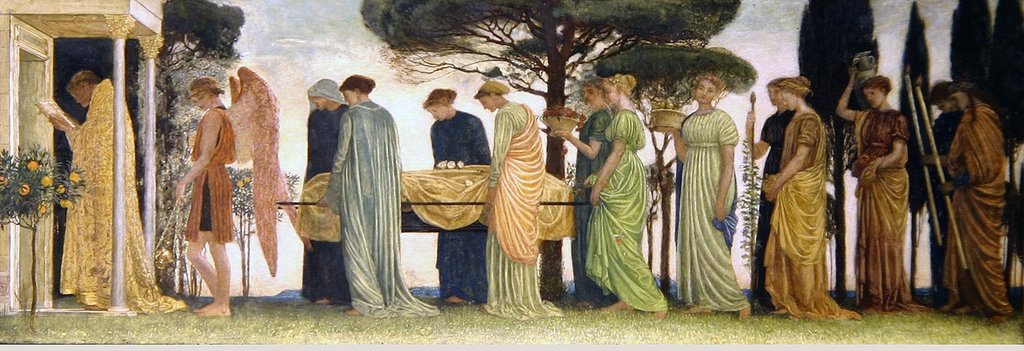 Detail of The Death of the Year, 1872 by Walter Crane