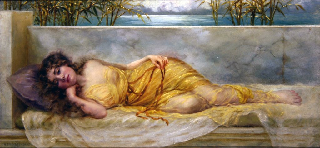 Detail of Reverie, 1910 by Norman Prescott Davies