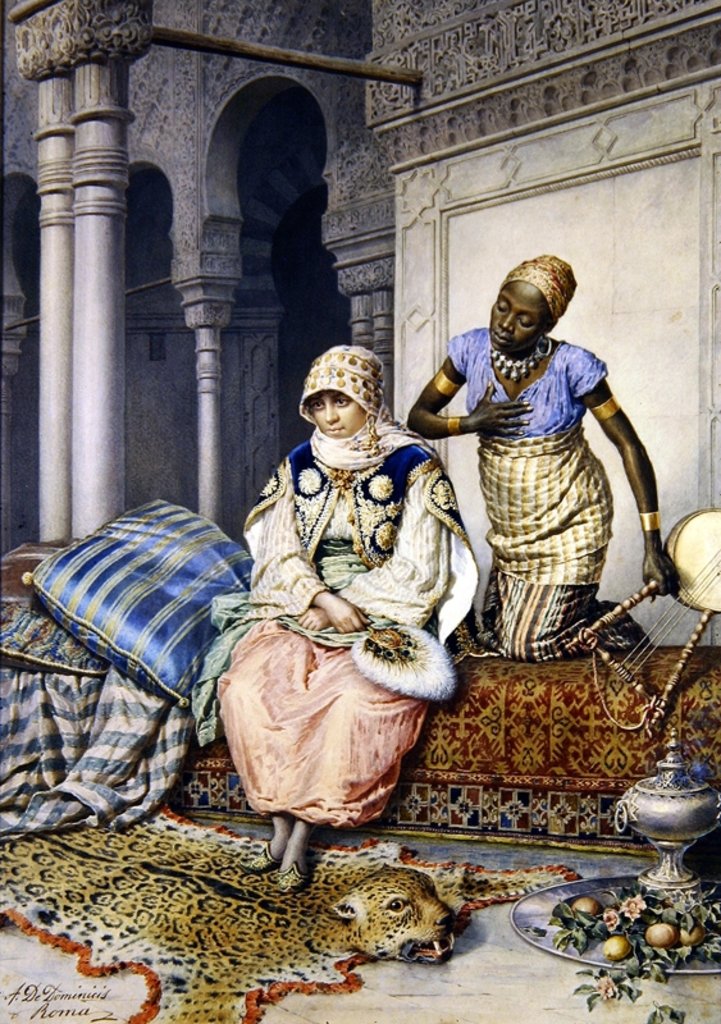 Detail of In the Harem by Achille De Dominicis