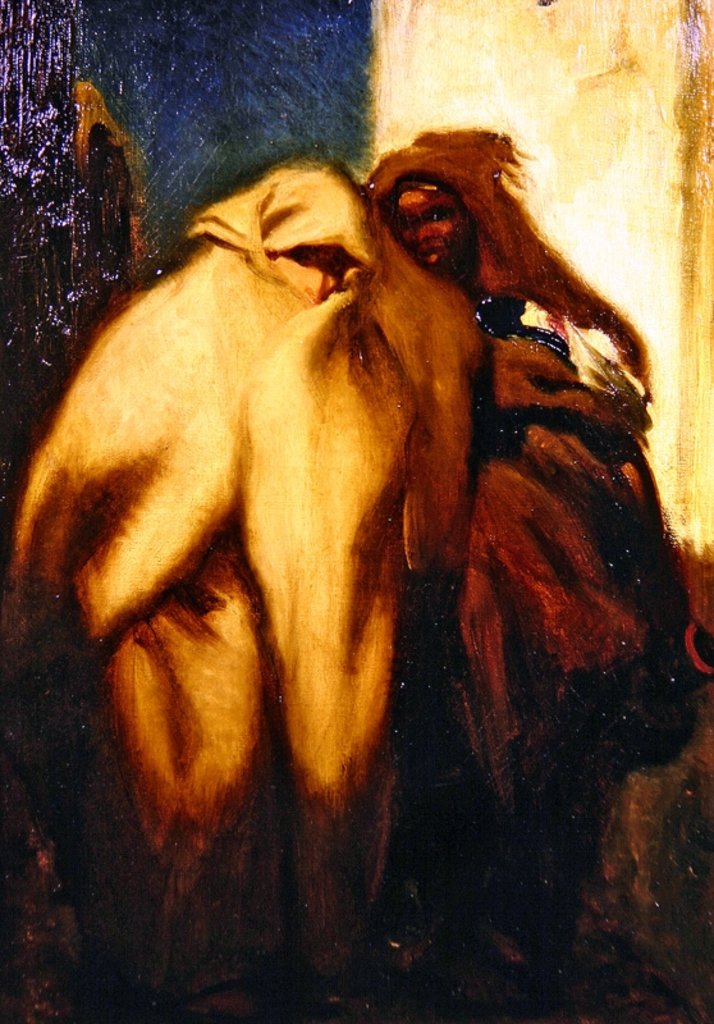 Detail of Evening, Tangiers, 1860 by Alfred Dehodencq