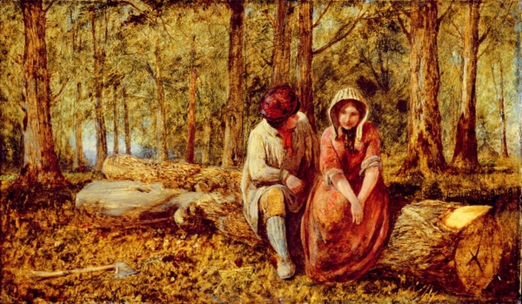 Detail of The Woodman's Courtship by John Henry Dell