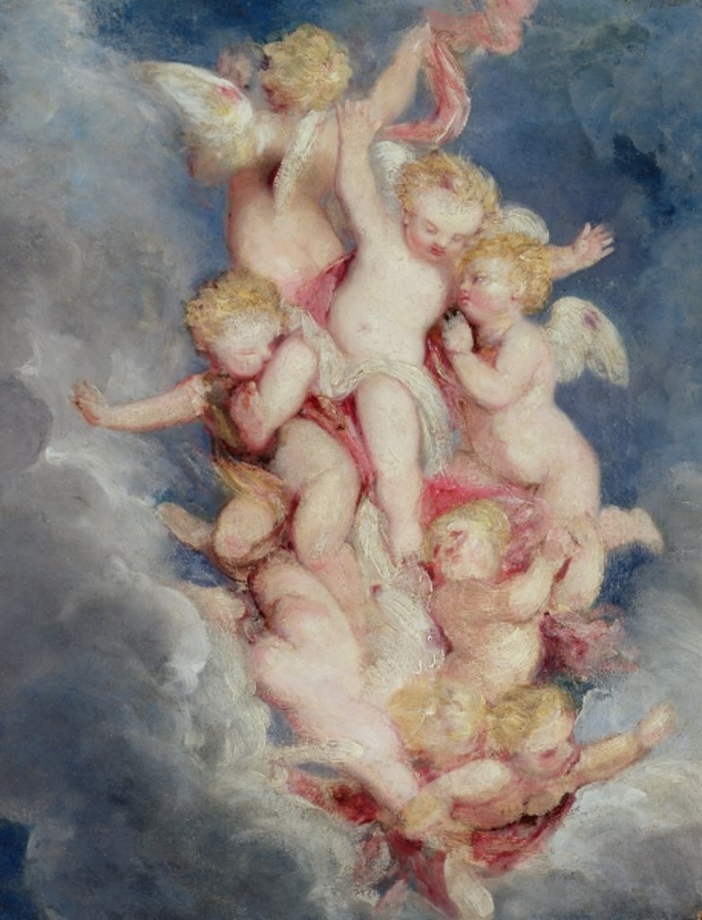 Detail of Putti Ascending by William Derby