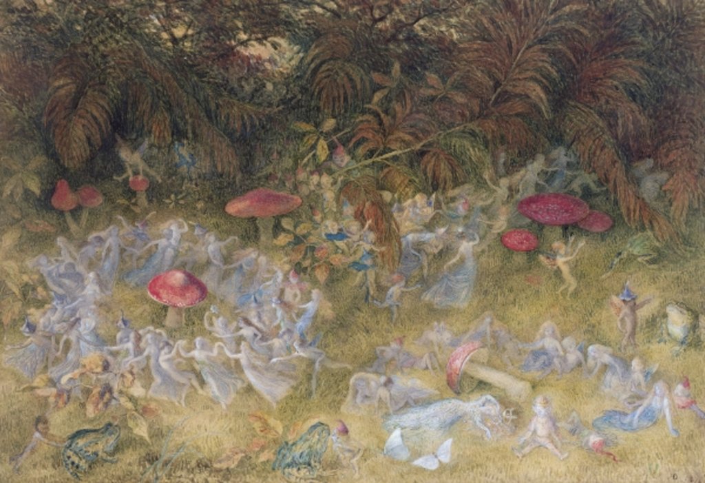 Detail of Fairy Rings and Toadstools, 1875 by Richard Doyle