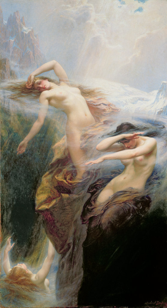 Detail of The Mountain Mists or, Clyties of the Mist, 1912 by Herbert James Draper