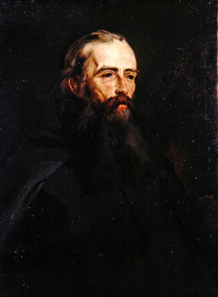 Detail of Portrait of Frederick George Stephens by William Henry Fisk