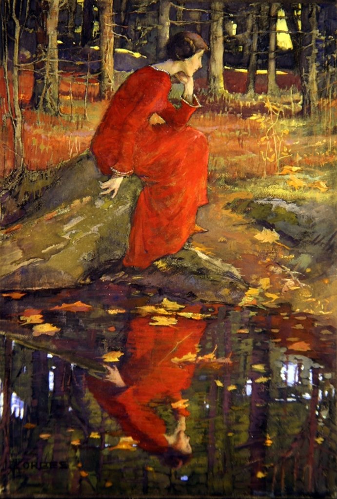 Detail of The Leaf by Elizabeth Adela Stanhope Forbes
