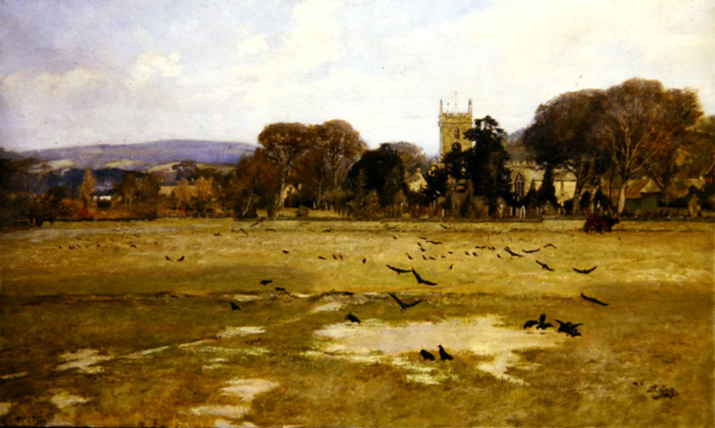 Detail of The Village by Charles James Fox