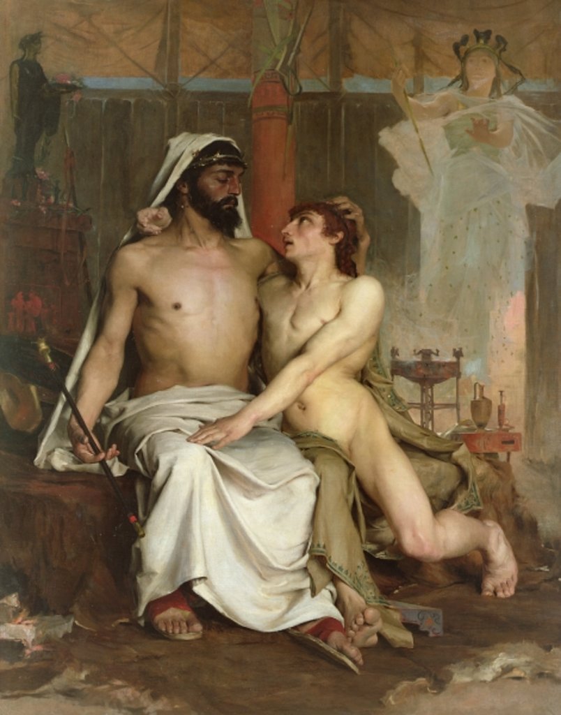 Detail of David and Saul by European School