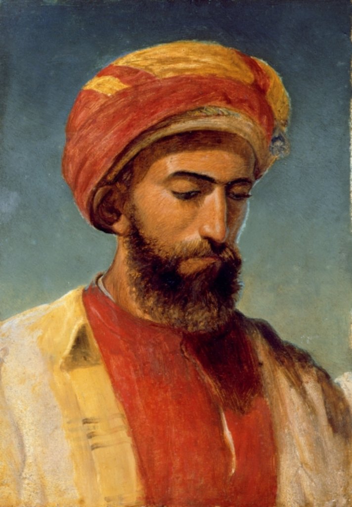 Detail of Portrait of a Man in a Turban by William Gale