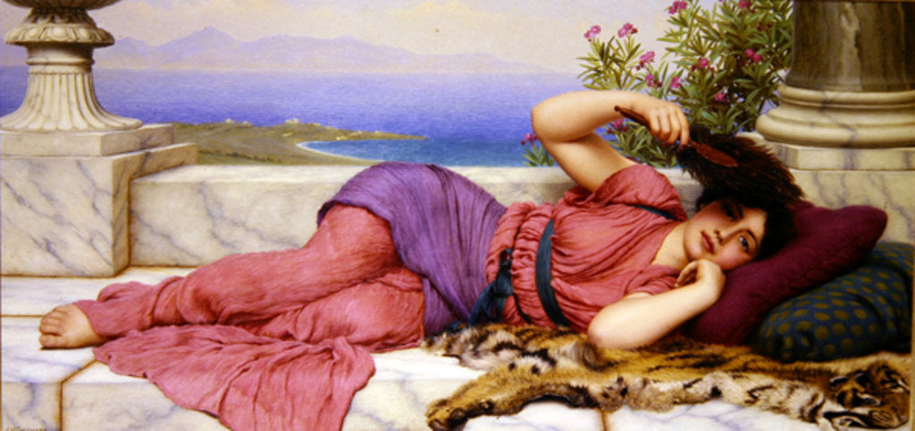 Detail of Noon Day Rest, 1910 by John William Godward