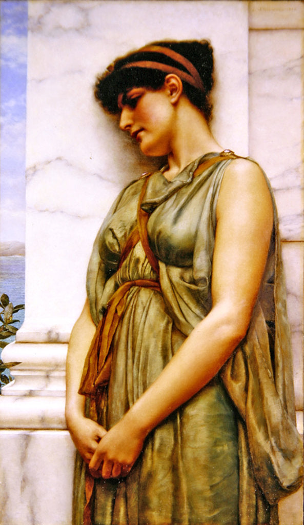 Detail of Pompeian Girl by John William Godward